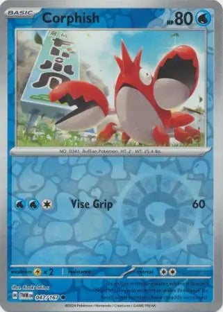 Twilight Masquerade Corphish #47/167 reverse holo