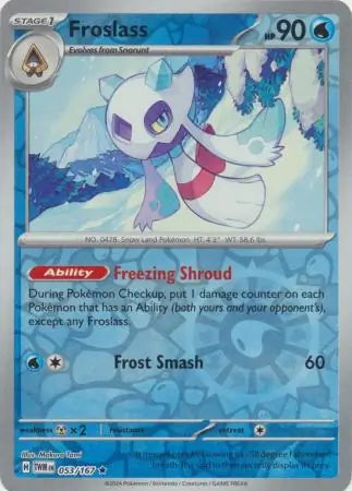 Twilight Masquerade Froslass #53/167 reverse holo
