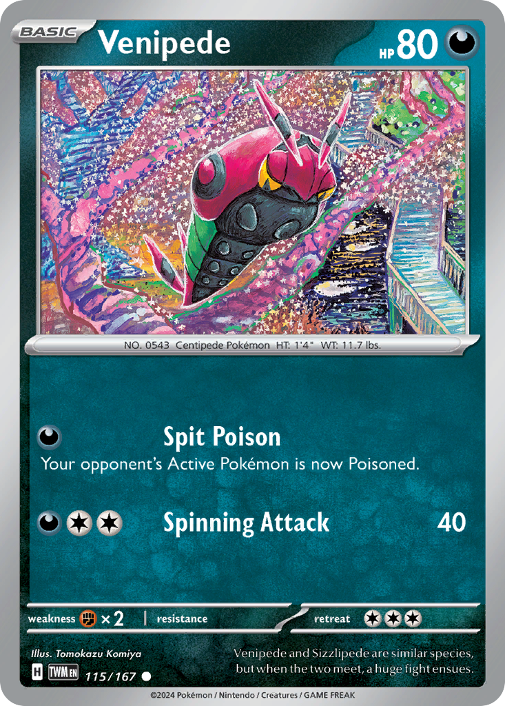 Twilight Masquerade Venipede #115/167