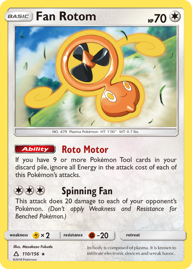 Ultra Prism Fan Rotom #110/156