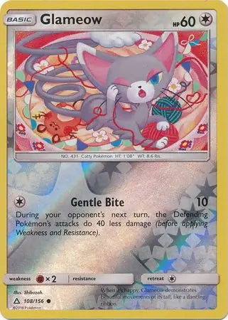 Ultra Prism Glameow #108/156 reverse holo