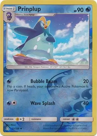 Ultra Prism Prinplup #33/156 reverse holo