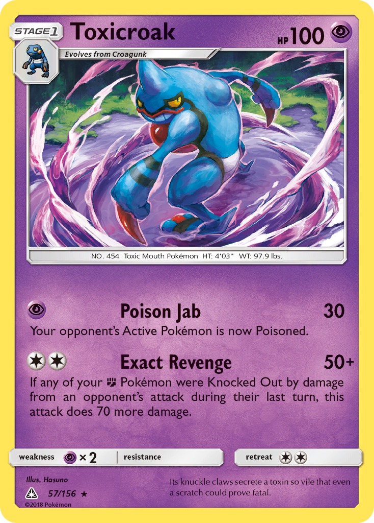 Ultra Prism Toxicroak #57/156