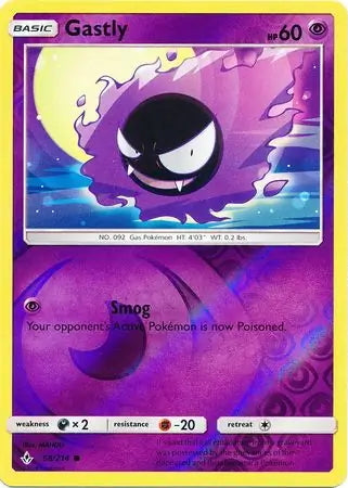 Unbroken Bonds Gastly #68/214 reverse holo