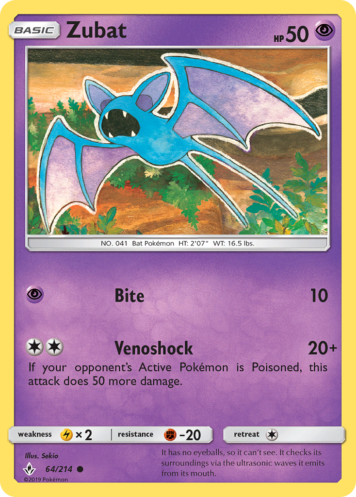 Unbroken Bonds Zubat #64/214