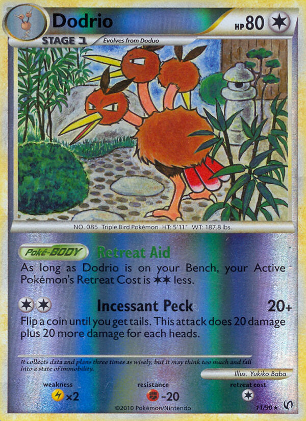 Undaunted Dodrio #11/90 reverse holo