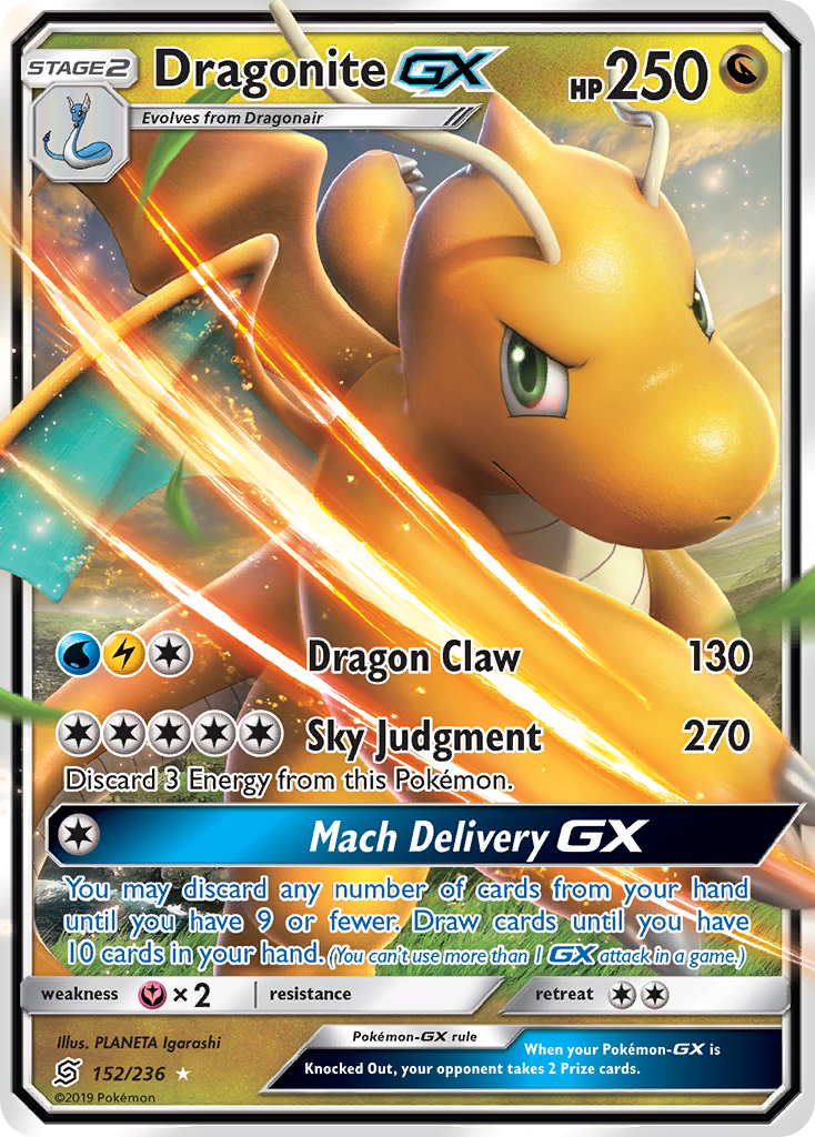 Unified Minds Dragonite GX #152/236