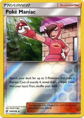 Unified Minds Poké Maniac #204/236 reverse holo