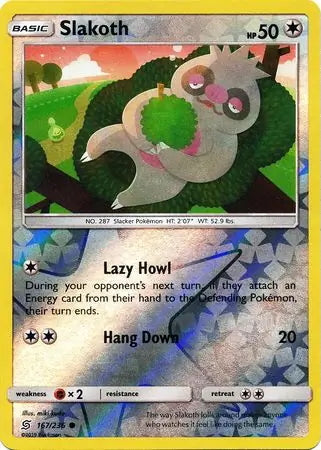 Unified Minds Slakoth #167/236 reverse holo