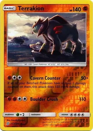Unified Minds Terrakion #122/236 reverse holo