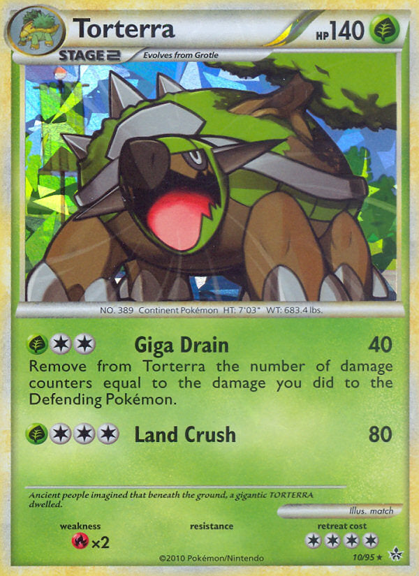 Unleashed Cracked Ice Holo Torterra #10/95