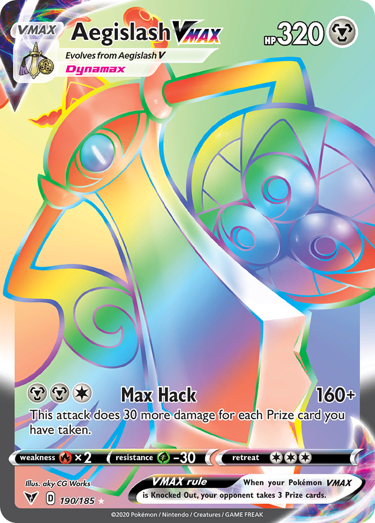 Vivid Voltage Aegislash VMAX #190/185