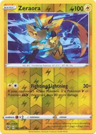 Vivid Voltage Zeraora #61/185 reverse holo