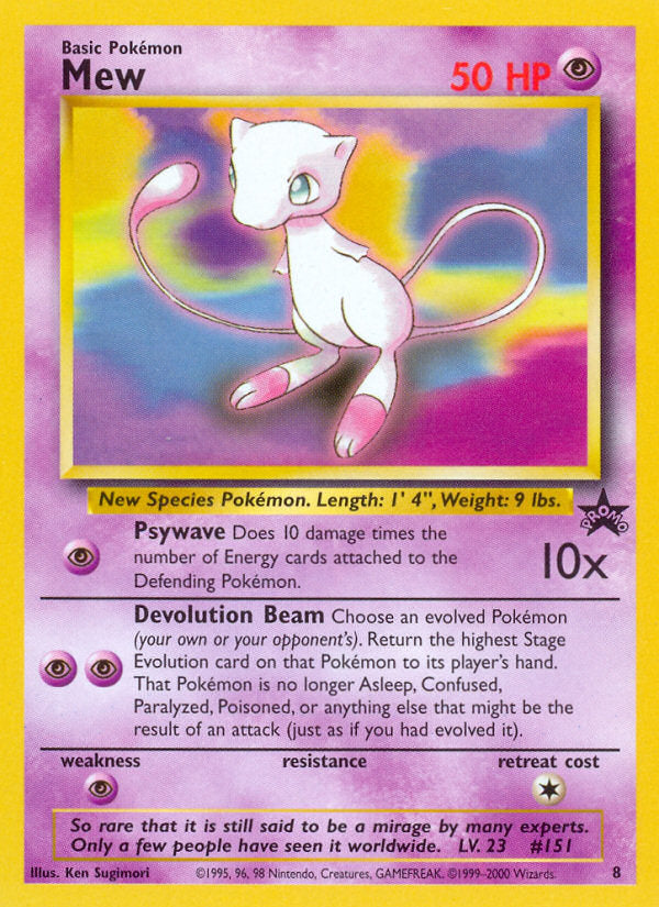 WOTC Promo Non Holo Mew #8
