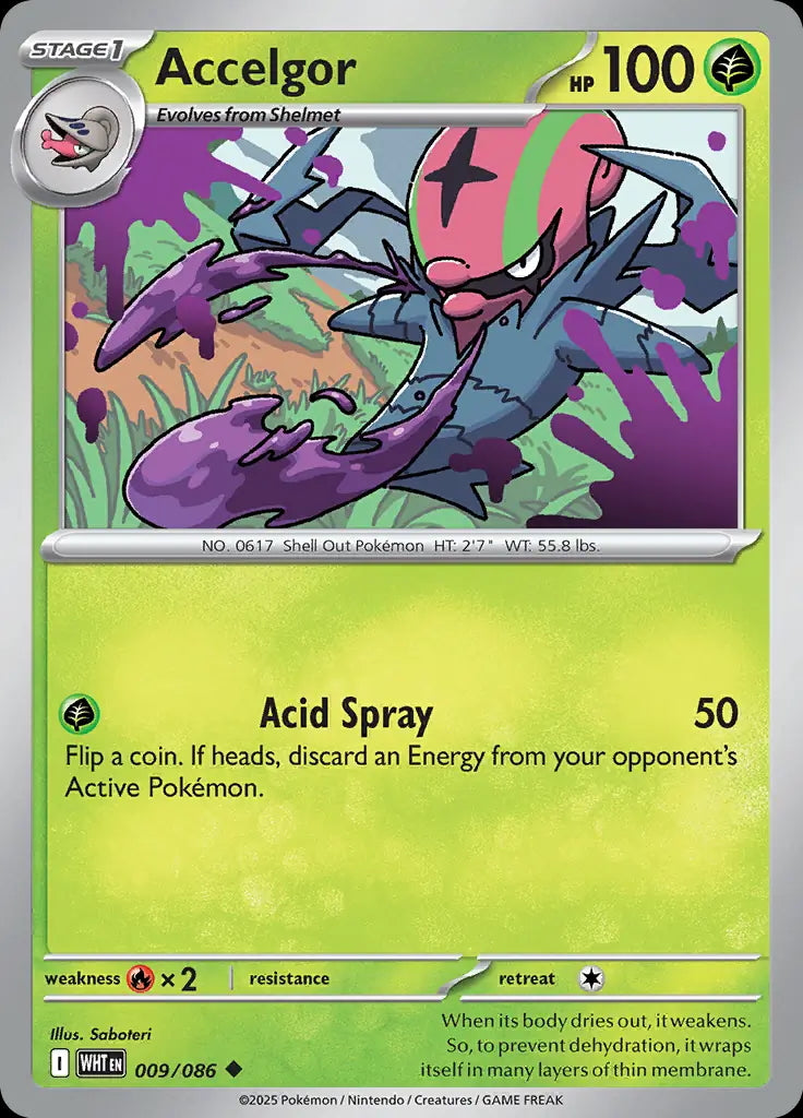 White Flare Accelgor #9/86