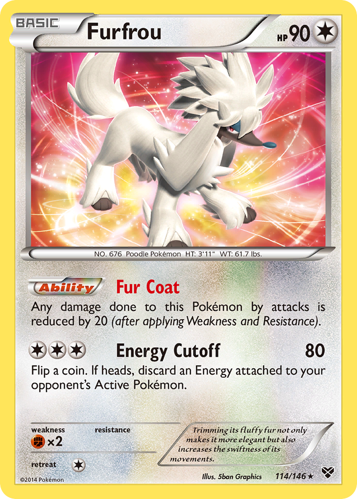 XY Holo Furfrou #114/146