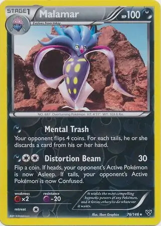 XY Malamar #76/146 reverse holo