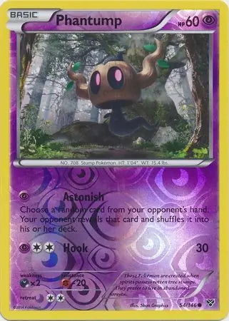 XY Phantump #54/146 reverse holo