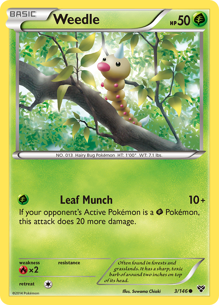 XY Weedle #3/146